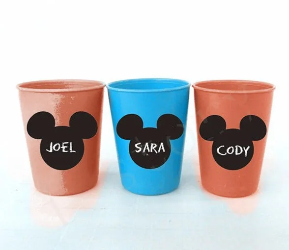 

36pcs/set Mickey Mouse Chalkboard Vinyl Labels -Kids Birthday Party Decoration, Playroom, kids party Glass Sticker Muraux D759