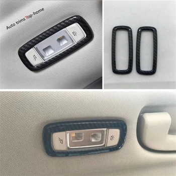 

Yimaautotrims Rear Seat Roof Reading Lights Lamp Cover Trim Fit For BMW X5 G05 2019 2020 Carbon Fiber Look / Interior Mouldings