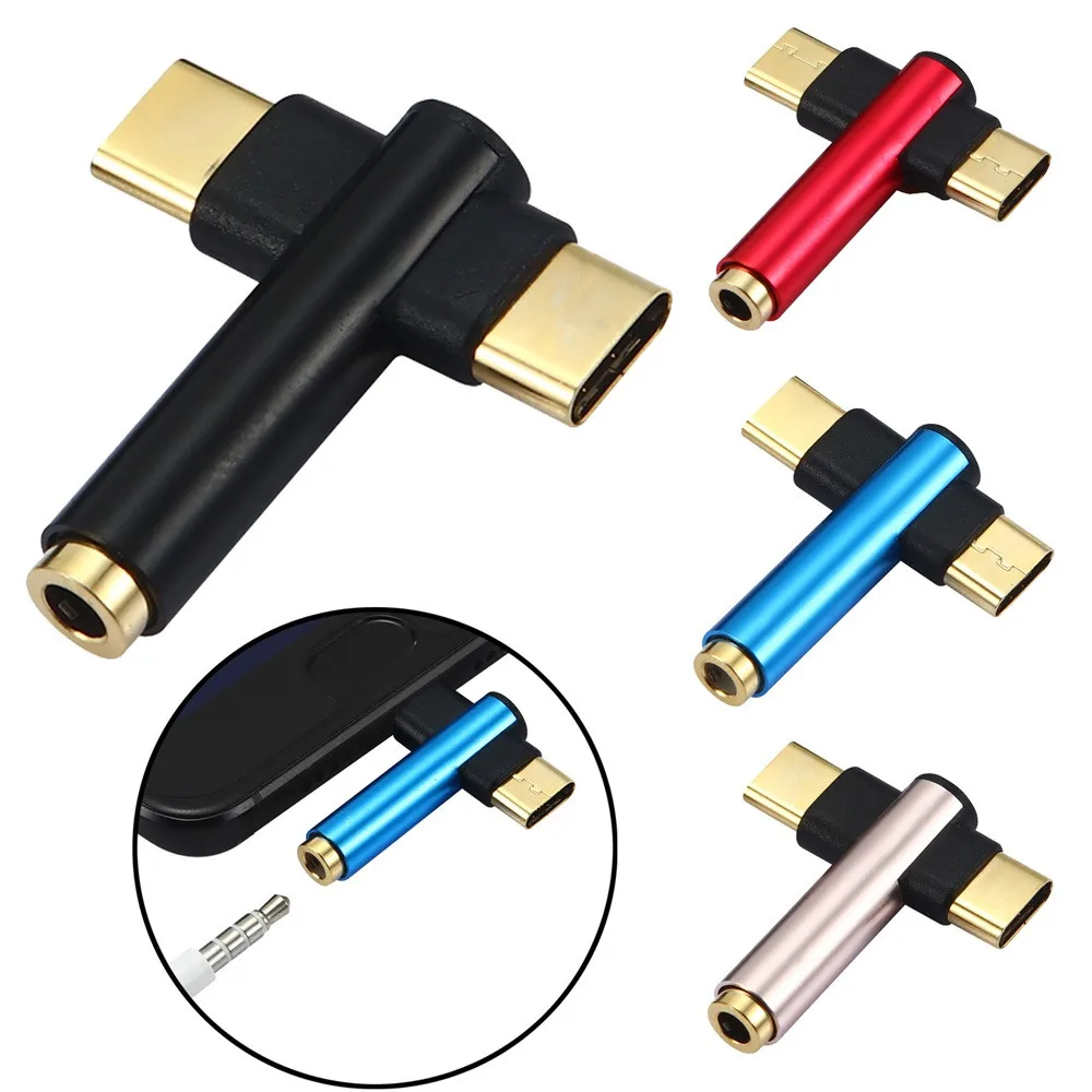 usb charger usb adapter 2 in 1 Adapter & Splitter USB C to