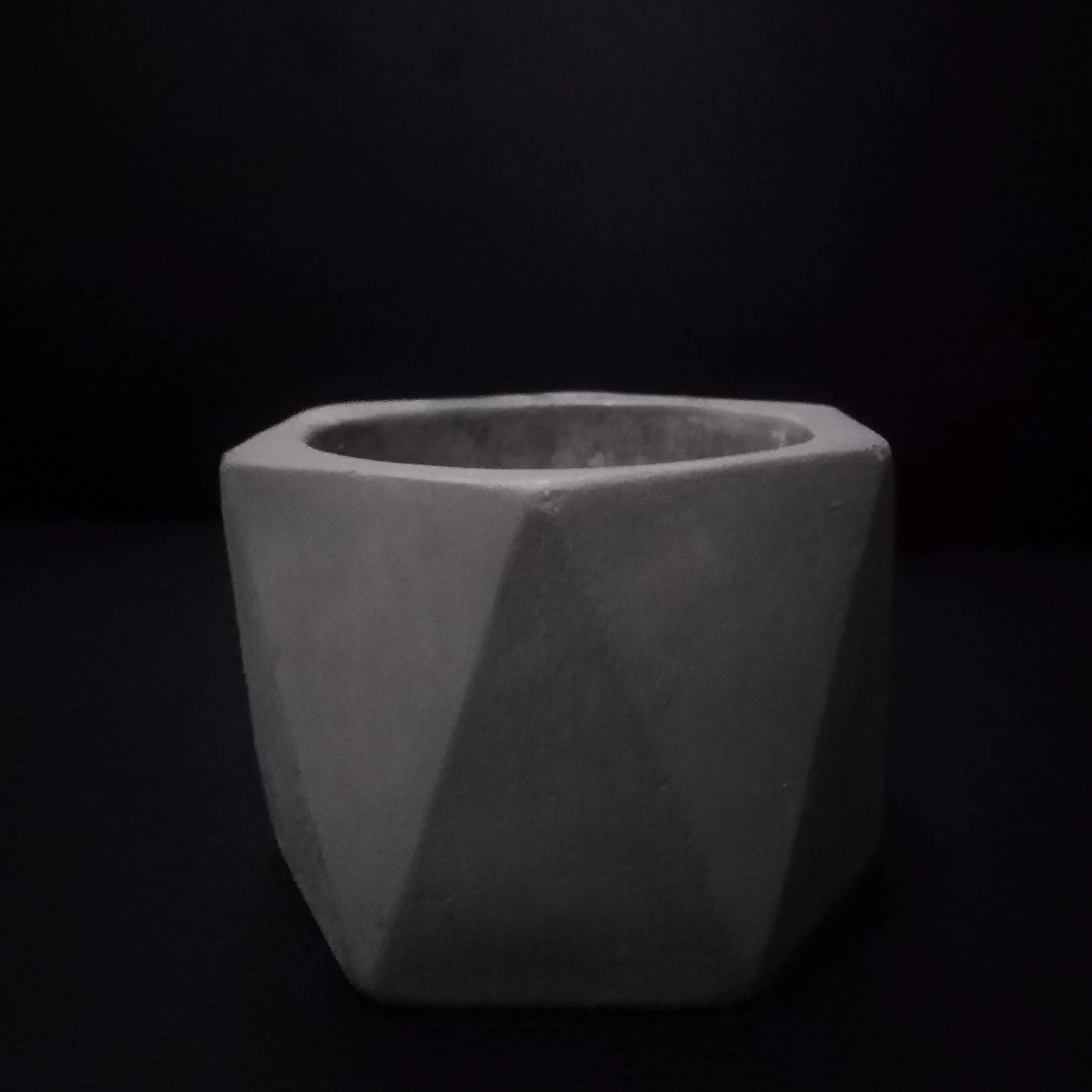 DIY Concrete Silicone flowerpot mold for desktop cement pen holder gardening succulant plants pot making mould