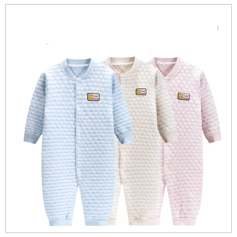 Isa kids 3 12M baby girls Rompers warm winter Cotoon clothes Jumpsuits