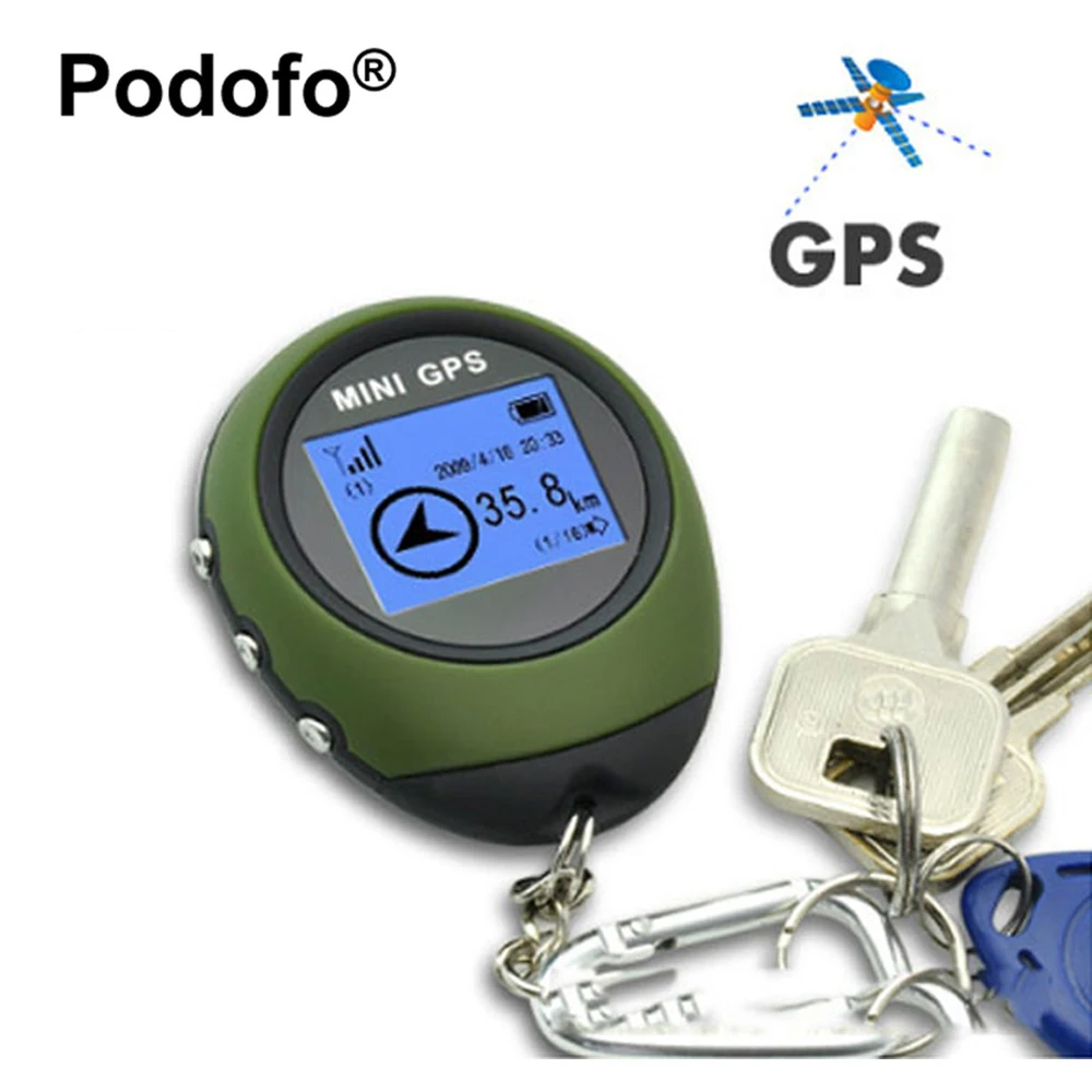 Podofo البسيطة GPS المقتفي محدد مكتشف والملاحة استقبال المحمولة USB قابلة للشحن مع بوصلة إلكترونية ل في الهواء الطلق السفر Podofo البسيطة GPS المقتفي محدد مكتشف والملاحة استقبال المحمولة USB قابلة للشحن مع بوصلة إلكترونية ل في الهواء الطلق السفر