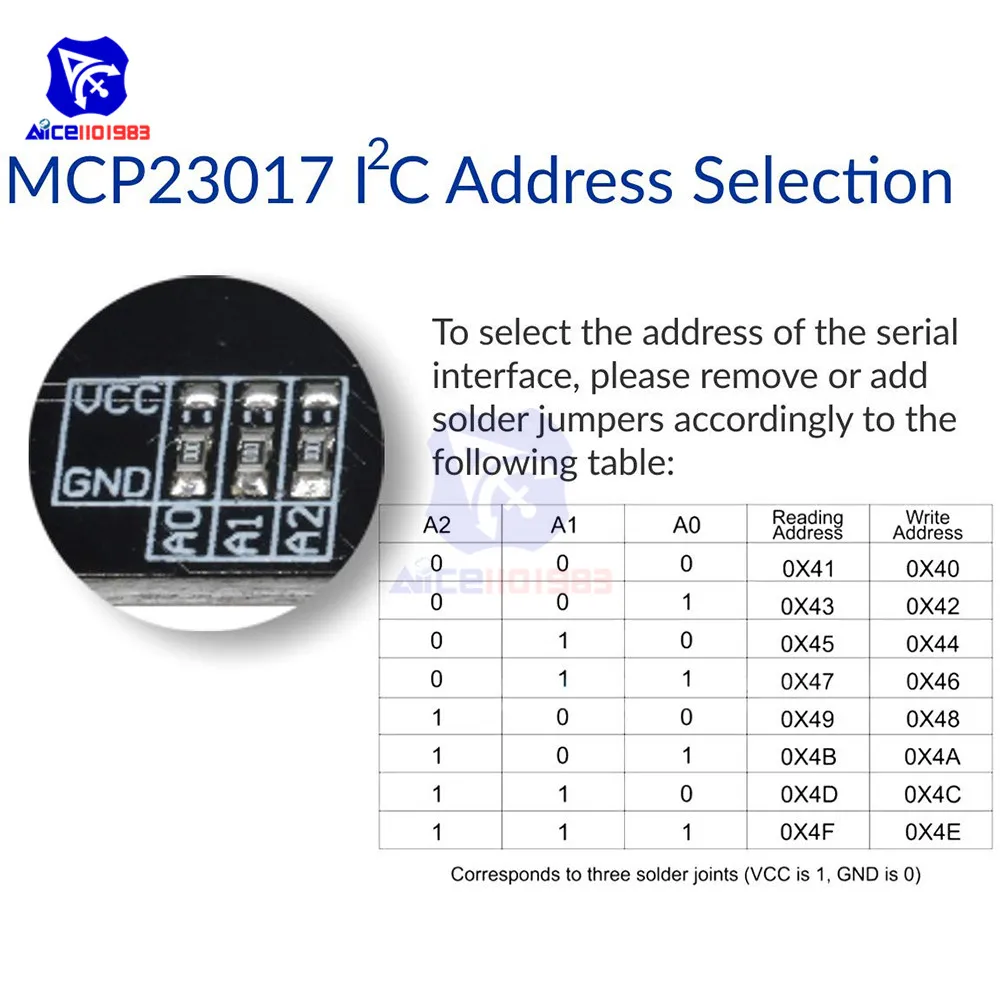 MCP23017 12864 1602 2004 LCD I2C IIC TWI последовательный интерфейс SPI плата адаптера для Arduino