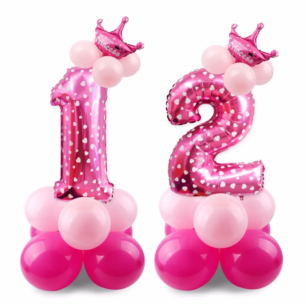 17 шт. воздушные шары с цифрами для мальчиков и девочек|number balloon|number ballonsnumber balloons