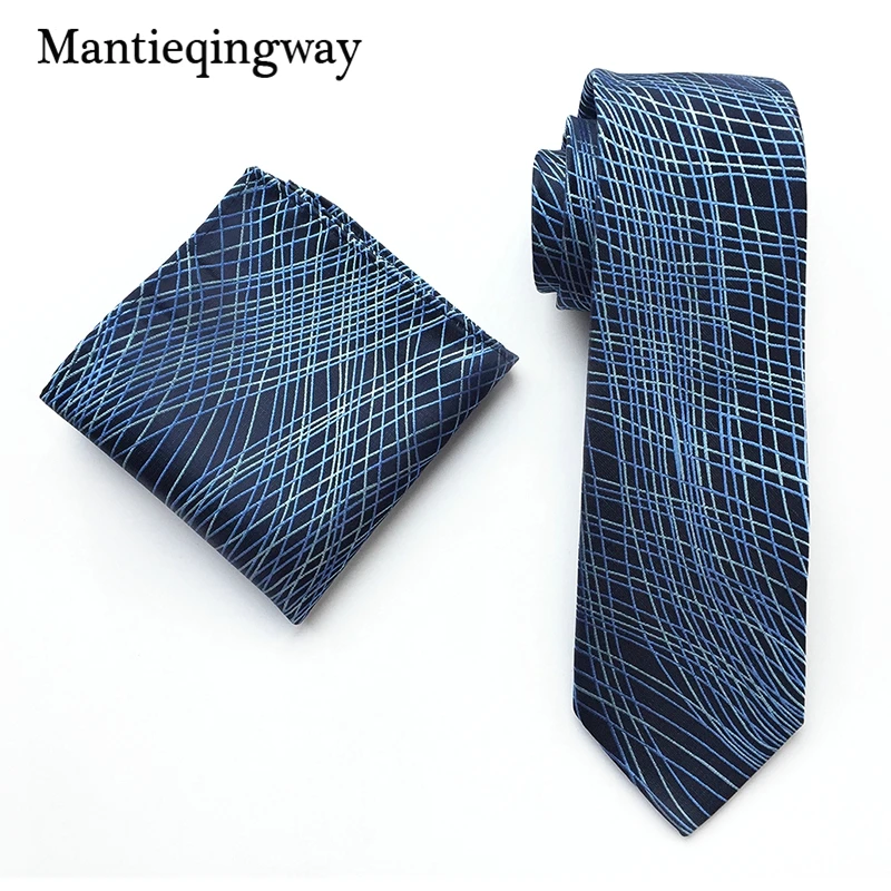 Mantieqingway Горячая Мода Платок Средства ухода за кожей шеи галстук набор праздничная одежда Бизнес костюм платок узором пейсли Галстуки для Для мужчин 8 см галстук