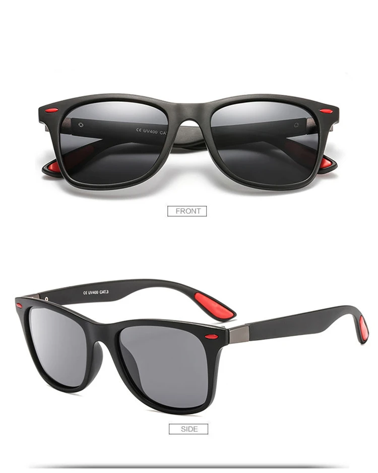 2019 New Square Polarized Sunglasses Men Women Brand Designer Vintage Driving Goggle Rivet Mirror Male Sun Glasses UV400 (10)