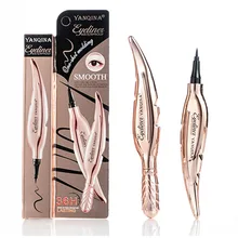 В форме пера крутая черная жидкая подводка для глаз длинная ручка со стойкими чернилами не окрашенная быстросохнущая Водонепроницаемая Женская глаз инструмент для макияжа Mar.21