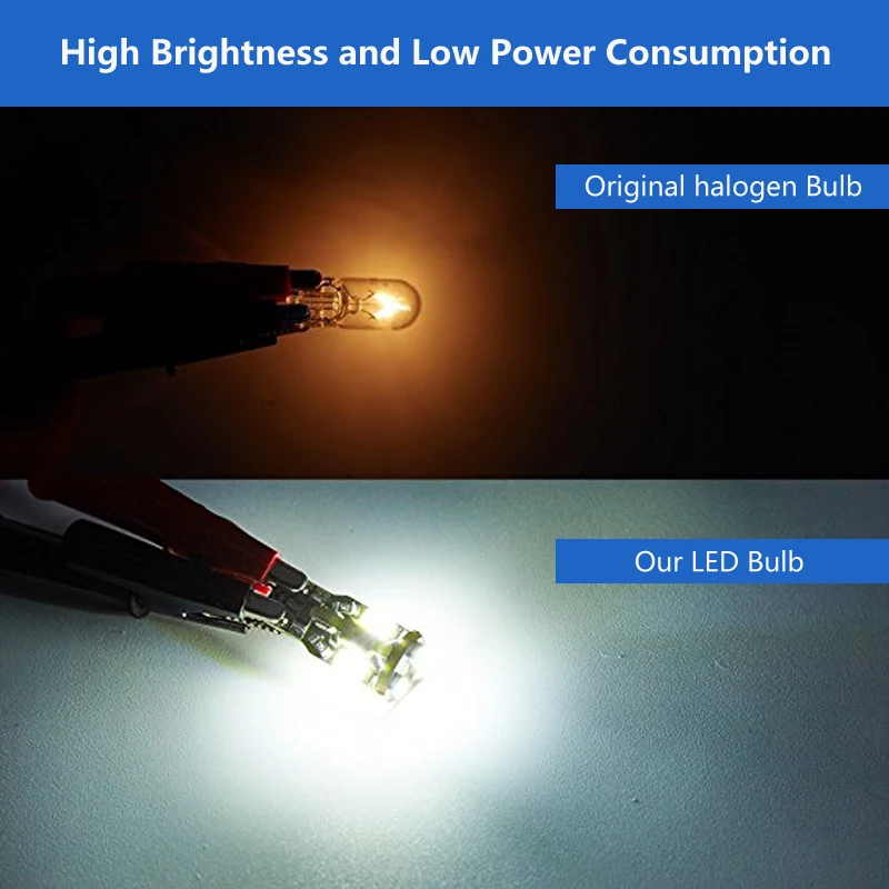 10PCS T10 Canbus LED Error Free 194 168 10SMD 5730 LED Car Instrument Panel lamp Clearance lamp License Plate Bulb 12V White