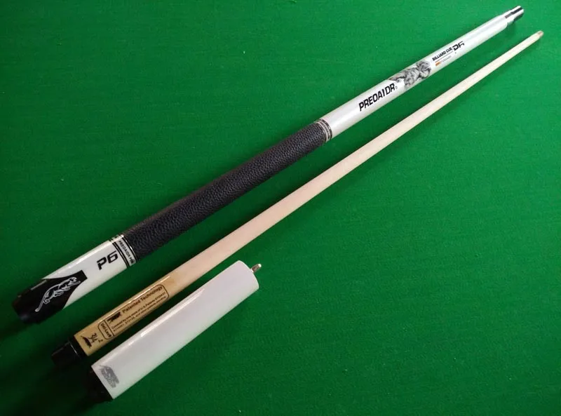 2015 new design white Snooker cue stick 1/2 Jointed Maple wood with