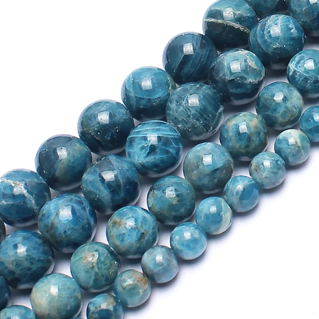 Natural Stone Beads Genuine Ocean Apatite Stone Beads For Jewelry Making Bracele Natural Stone Beads Genuine Ocean Apatite Stone Beads For Jewelry Making Bracele