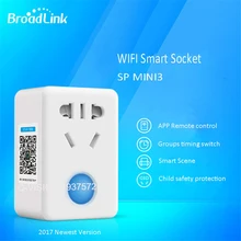 Broadlink SP Mini3, интеллектуальная беспроводная(Wi-Fi) Беспроводной дистанционного Управление гнездо, Питание штепсельной вилки, вилка+ таймер+ удлинитель, бытовой техники автоматизации 10A