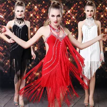 Халат сексуальное женское с пайетками Коктейльные Клубные вечерние сценические девушки кисточкой Сальса латинские Бальные Танцевальные Костюмы для выступлений бахрома платье 7261