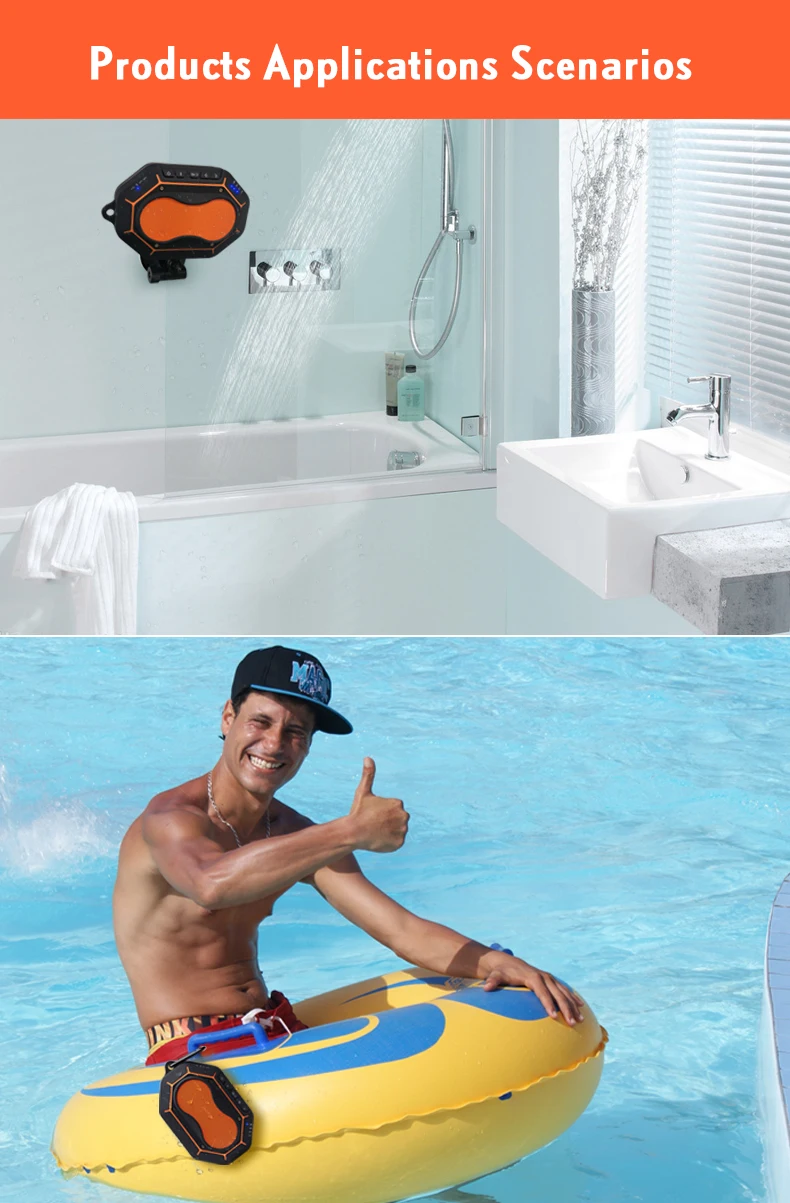 15 Liboer Wireless Bluetooth Speaker Waterproof Bike 10W Speaker for TV Portable mp3 TF Bluetooth Speakers Bass Shower Outdoor BT90
