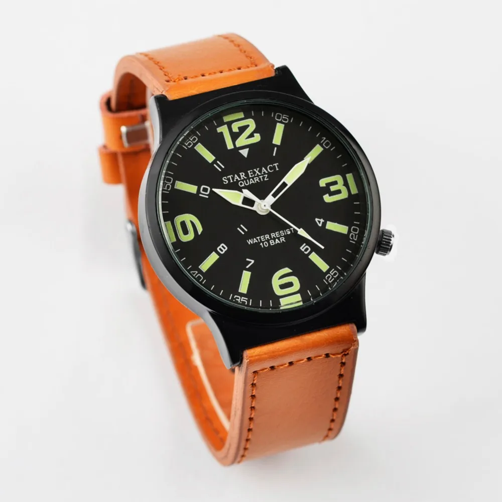 

Fashion Luminous Watch Men Watch Leather Band Men's Watch Sport Men's Wrist Watches Clock relogio masculino erkek kol saati