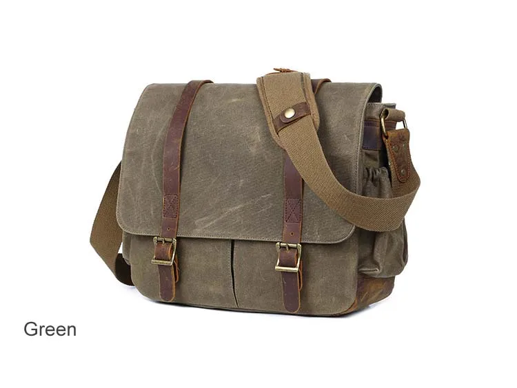 Camera Bag with Photo Pouch Canvas DSLR SLR Strap Case Casual Shoulder Bag Vintage Messenger Comfort Camera Bag Men's Handbags