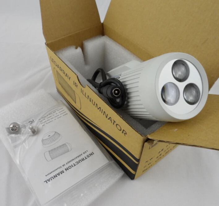 

Surveillance Cameras Night-Vision Fill Light 850nm Zoom IR LED Array 4500mW Light 15-100m Angle 5-80degree Manual Adjustment