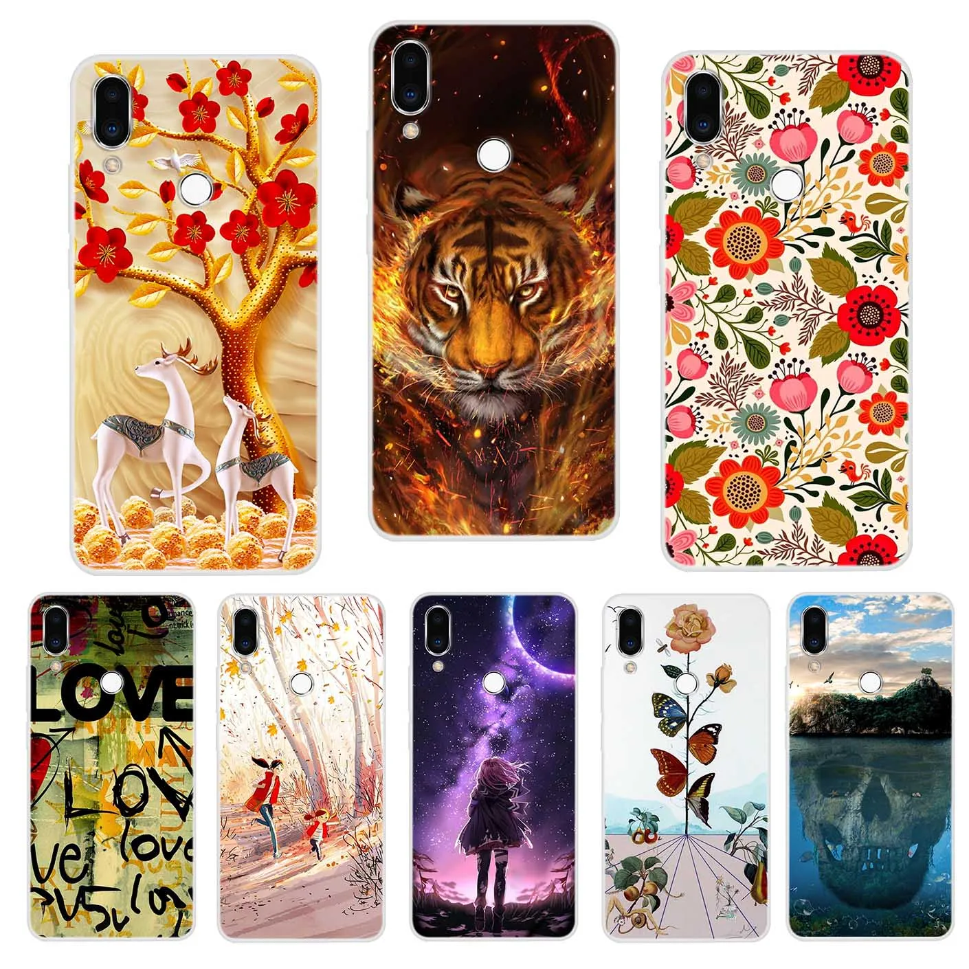 

For Meizu Note 9 Phone Case Silicone Carton Painted Soft Full Back Cover Phone Case For Meizu Note 9 Note9 6.2 Inch Cases Capa
