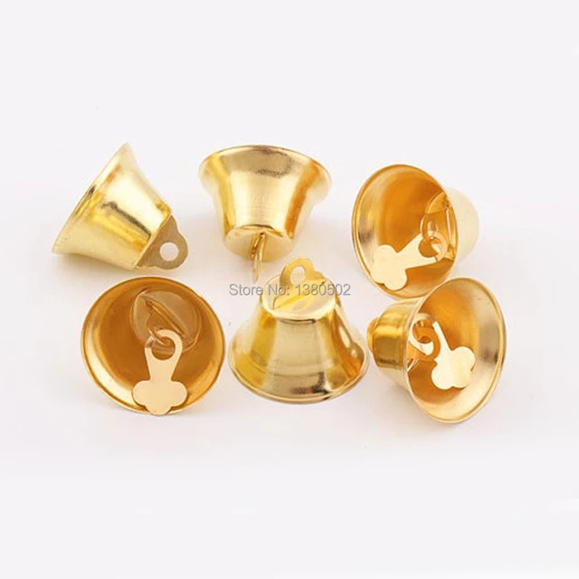 30pcs/lot 26*29mm Metal Gold color Jingle bell large Christmas Bells for  Decoration Accessories - AliExpress