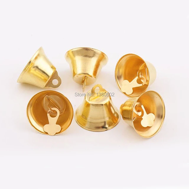 30pcs/lot 26*29mm Metal Gold color Jingle bell large Christmas