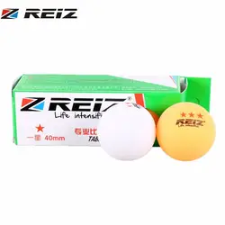 Настольный теннис Мячи Профессиональный 3 шт./компл. 40 мм 1-3 звезды прочный хороший отскок пинг-понг мяч для тренировок матч RZ1811