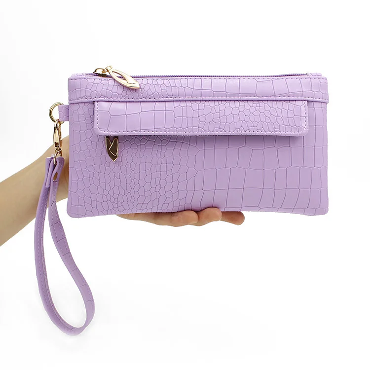 Crocodile Soft Women Long Wallet Smartphone Wristlet Crocodile Soft Women Long Wallet Smartphone Wristlet Purse Handbag Leather Portomonee Zipper Wallets For S In From Luggage Bags