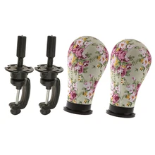 Модель Корк Голова Холст крышка парик делая демонстрационная стойка для шляп стойки Манекен Держатель париков+ Настольный зажим