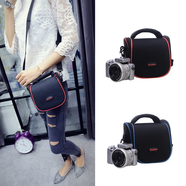 Roadfisher Small Waterproof Digital Mirrorless Compact DSLR Camera Bag Shoulder DV Video Bag
