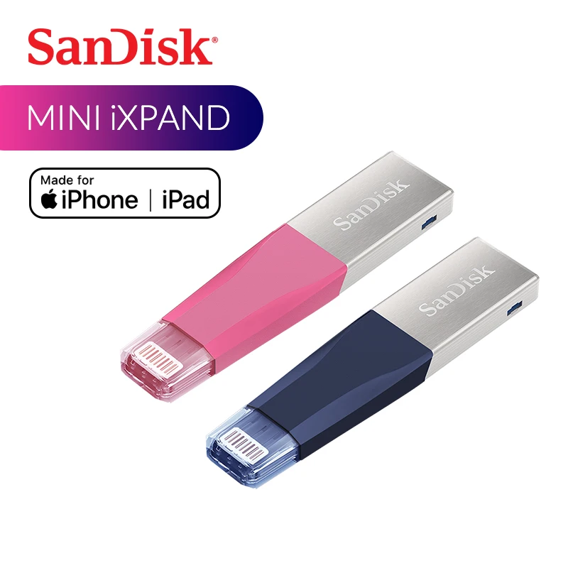 Baratos SanDisk USB Flash Drive iXPand OTG conector Lightning U disco USB 3,0 Stick GB 32GB 64GB 128GB Pen Drives MFi para iPhone y iPad