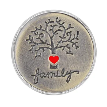 

Antique Bronze Vocheng Snap Charms Button Etched Family Tree 18mm Vn-1751