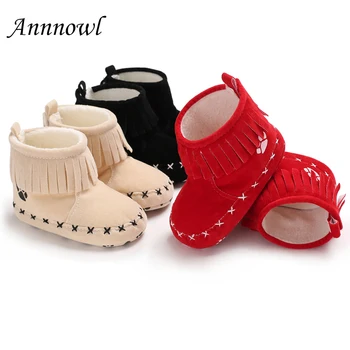 

Winter Warm First Shoes for Baby Boots Toddler Boy Booty Infant Booties Girl Footwear Cute Fringe Moccs Party Newborn Dress shoe