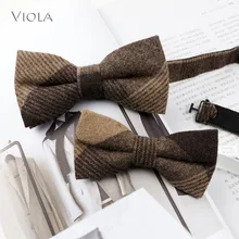 Стильный шерстяной бант для родителей и детей, очаровательный детский домашний питомец, Мужская семья, Бабочка, вечерние, для ужина, свадьбы, дизайн, милый бант, аксессуар бабочка