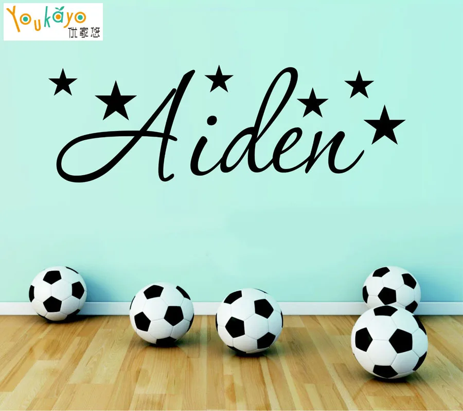 Personalized/Name Stars Wall Sticker Art Decal Boys or Girls Children's Room Kids Room