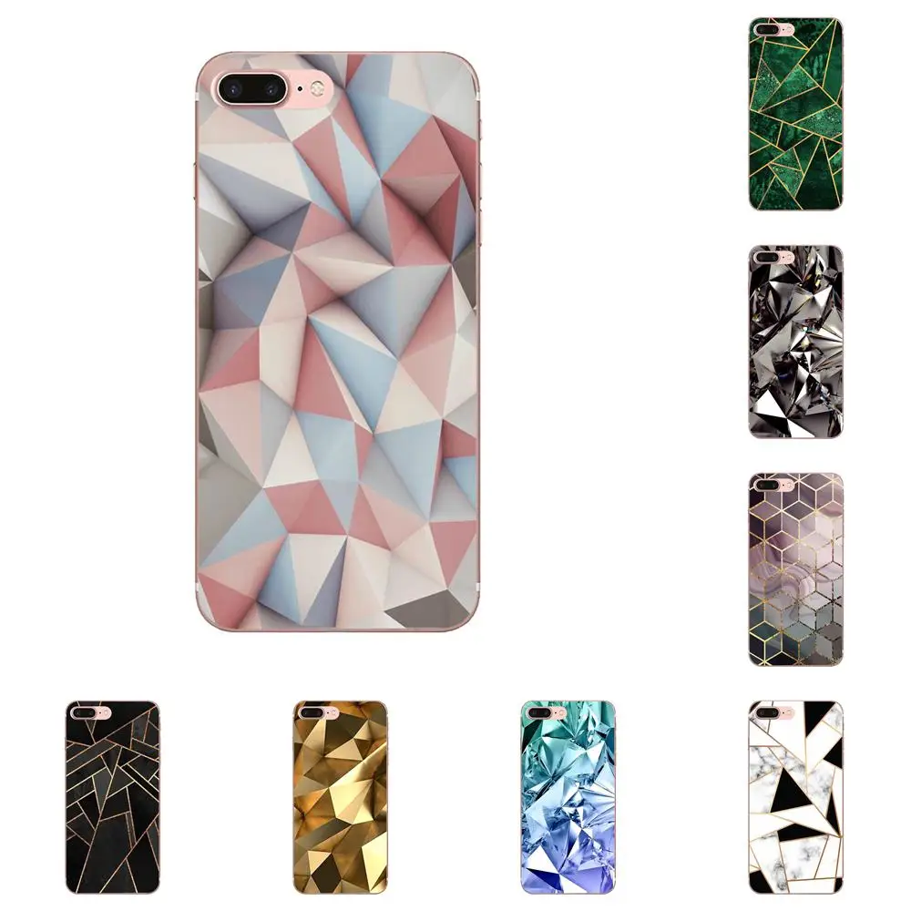 Soft Phone Cases Geometric Wallpaper For Apple iPhone 4 4S 5 5C 5S SE 6 6S 7 8 Plus X XS Max XR | Мобильные телефоны и