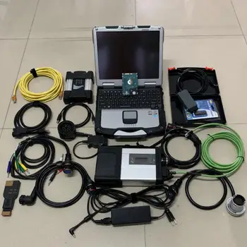 

Auto Diagnostic Tools 3in1 for BMW Icom Next and MB Star C5 A.udi V.W 5054A full Ship with software in 1TB HDD Used laptop CF-30