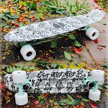 Free Shipping skate street board skateboard trucks four wheel longboard banana fish skate board mini cruiser long Skateboard