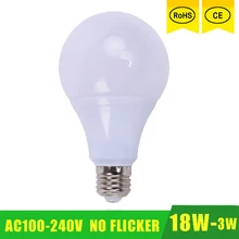 E27 Bulb LED Lamp 18W 15W 12W 9W 7W 5W 3W 110V 220V 230V 240V SMD 2835 LED Lights Led Bulb Bulb Light Lighting High Brighness