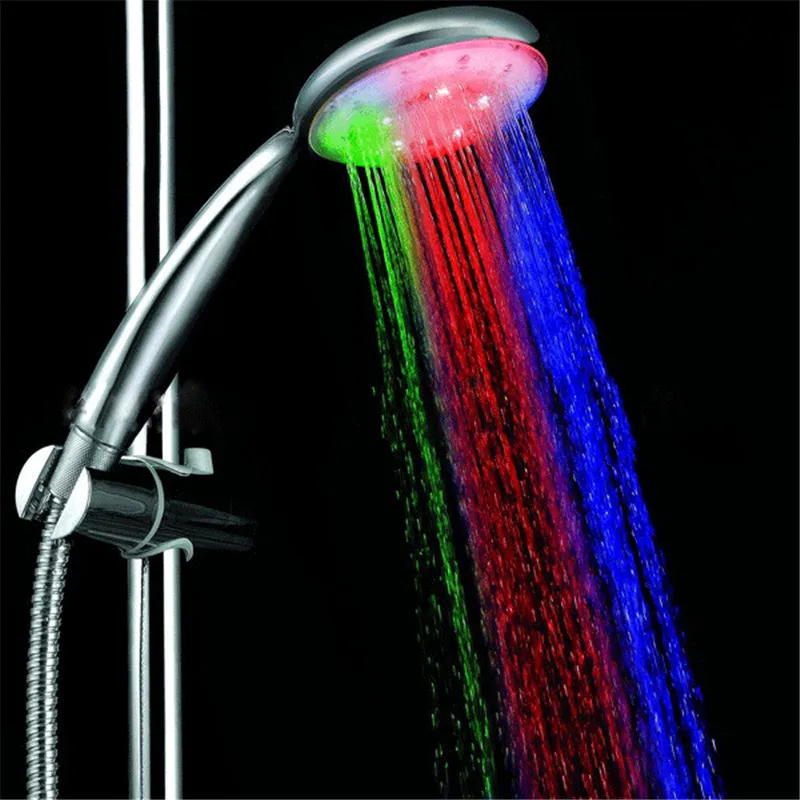 

PVIVLIS LED Light Shower Faucet Shower Colorful Flicker Shower Head Water - Saving Handheld Big Rain Shower Ducha Chuveiro