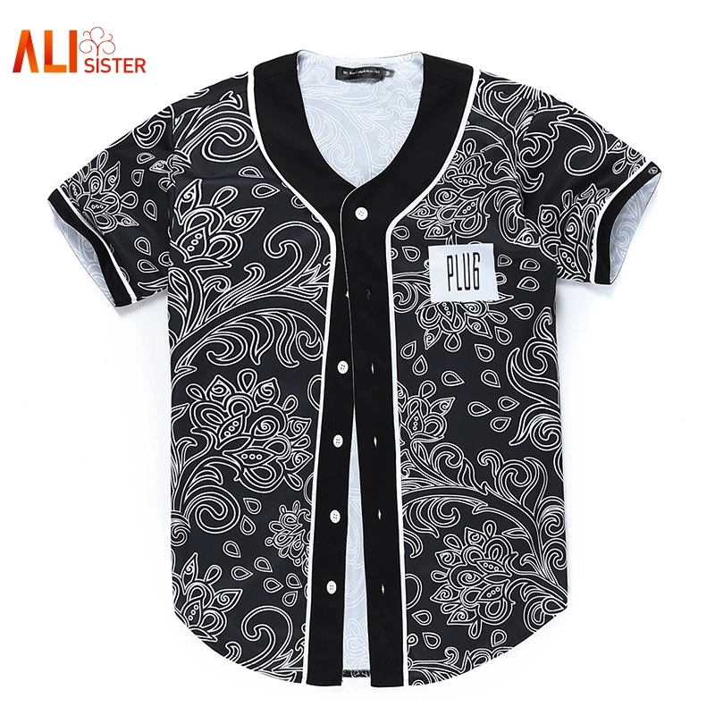 Alisister Новое поступление мужская/wo Мужская 3d футболка унисекс летние топы с цветочным принтом симпатичная кнопка рубашки хип-хоп Бейсбольная Футболка Джерси