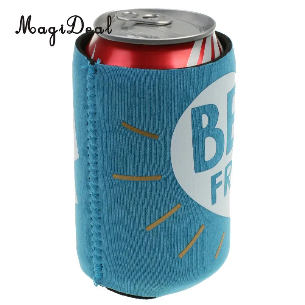 MagiDeal High Quality 2Pc BEST FRIEND Neoprene Stubby Beer Bottle Tin Can Cooler Sleeves Holder Wrap Wedding Party Favor for BFF