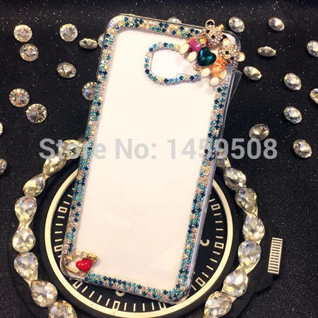 Для Huawei Ascend G630 ручной работы со стразами Рамка С кристалалми и крышка|cover covers|cover for