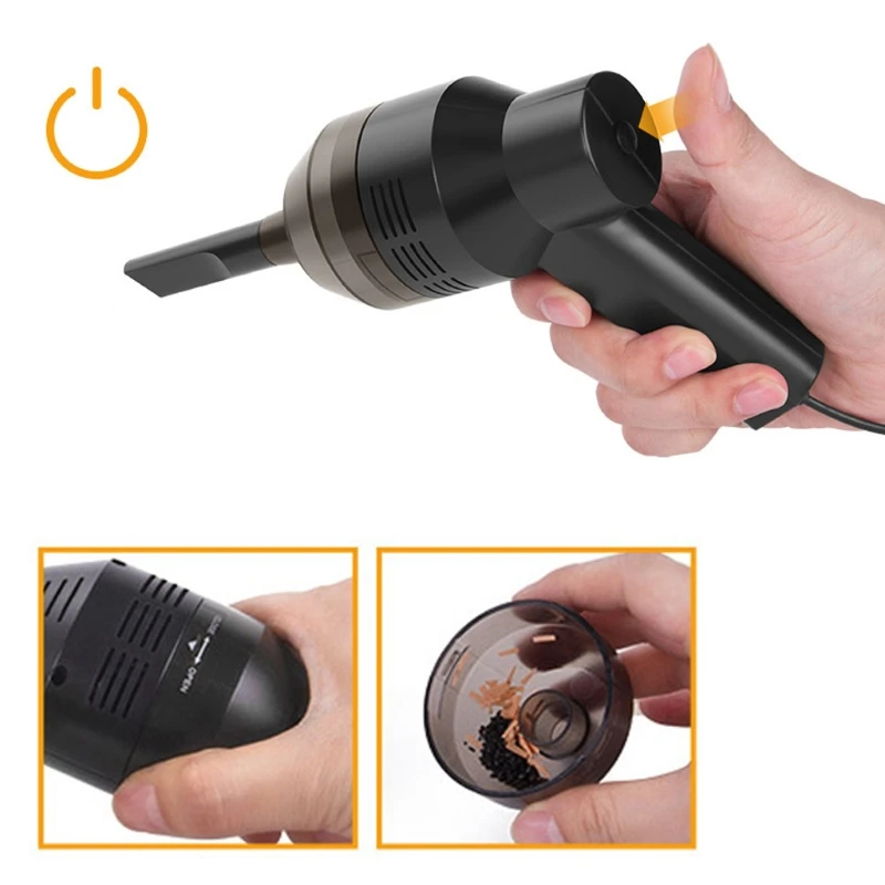 

New Mini USB Vacuum Cleaner Computer Keyboard Brush Handheld Dust Cleaning Kit