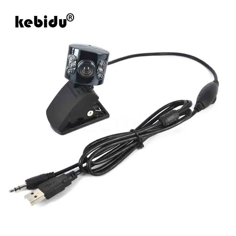 

kebidu USB 30.0 Mega Pixel 6 LED With Mic Camera Web Cam for Desktop PC Laptop Notebook Webcam
