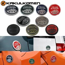 Trail Rated 4X4 3D Relief Badge Emblem Decal Sticker For Jeep Cherokee Wrangler Commander Compass Renegade Patriot Liberty