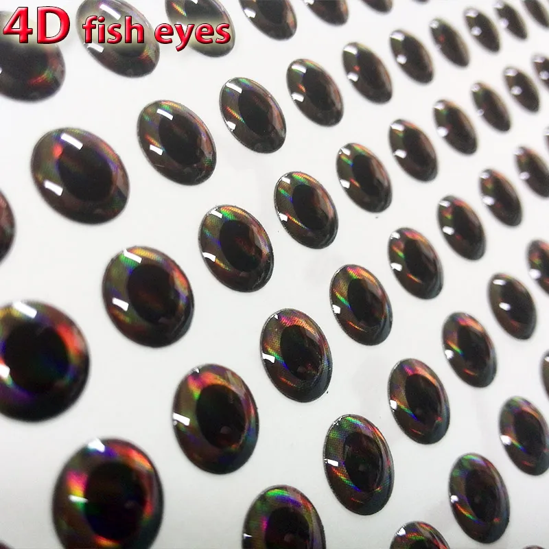 

Лидер продаж, новинка, приманка 4d для ловли рыбы, глаза, размер 3 mm-12mm, Хорошие рыбные глаза, Количество: 300 шт./лот