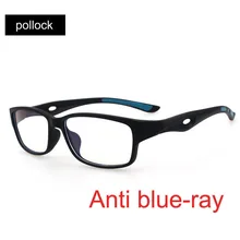 Очки для компьютера, очки с оправой для мужчин Для женщин Близорукость очки для сцены tr90 голубые зеркальные линзы в серебристой покрытие антибликовое Очки