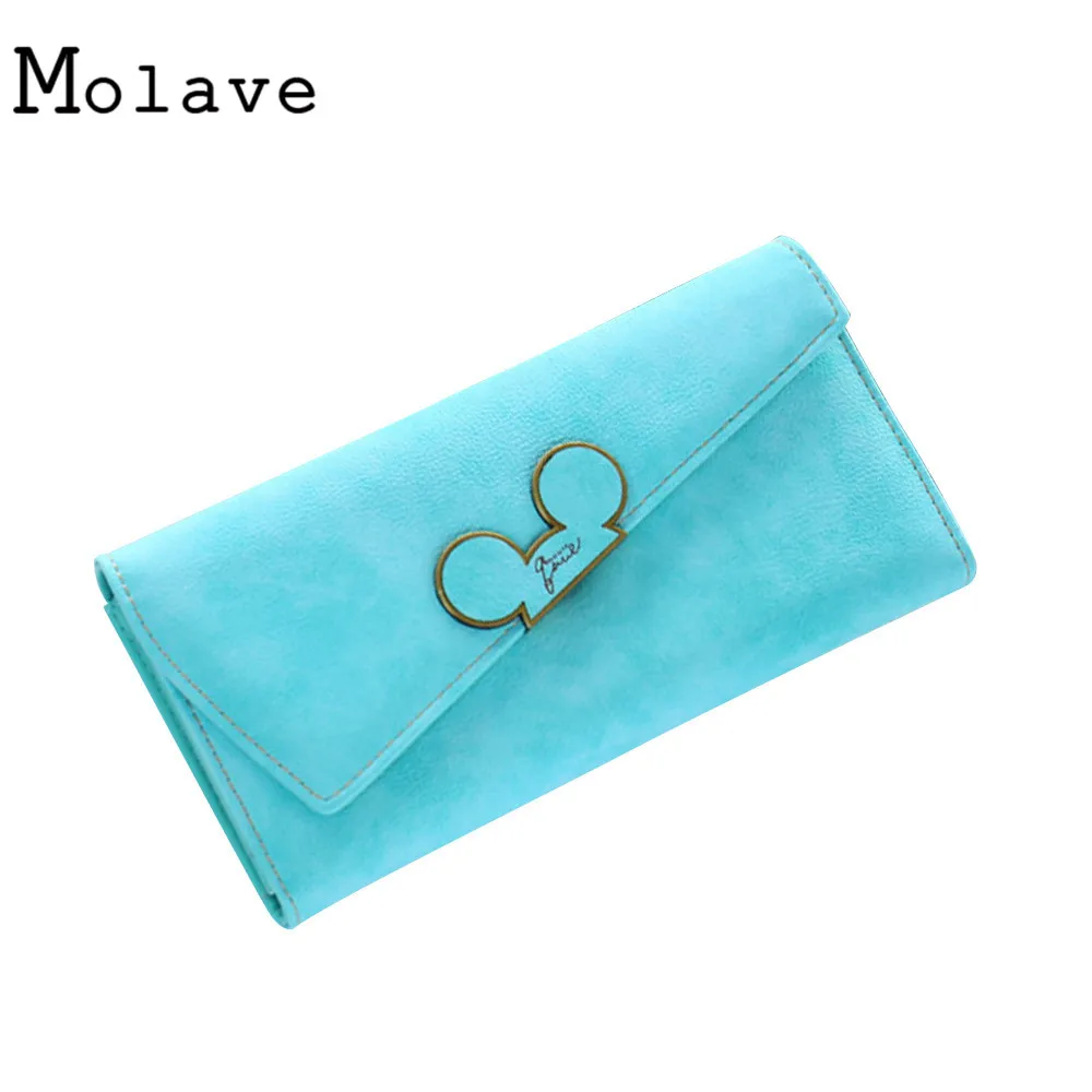 MOLAVE новые модные дизайнерские Farbe Scrubs Lange Frauen портфели Damen Mickey Geldborse geldborsen Холтер