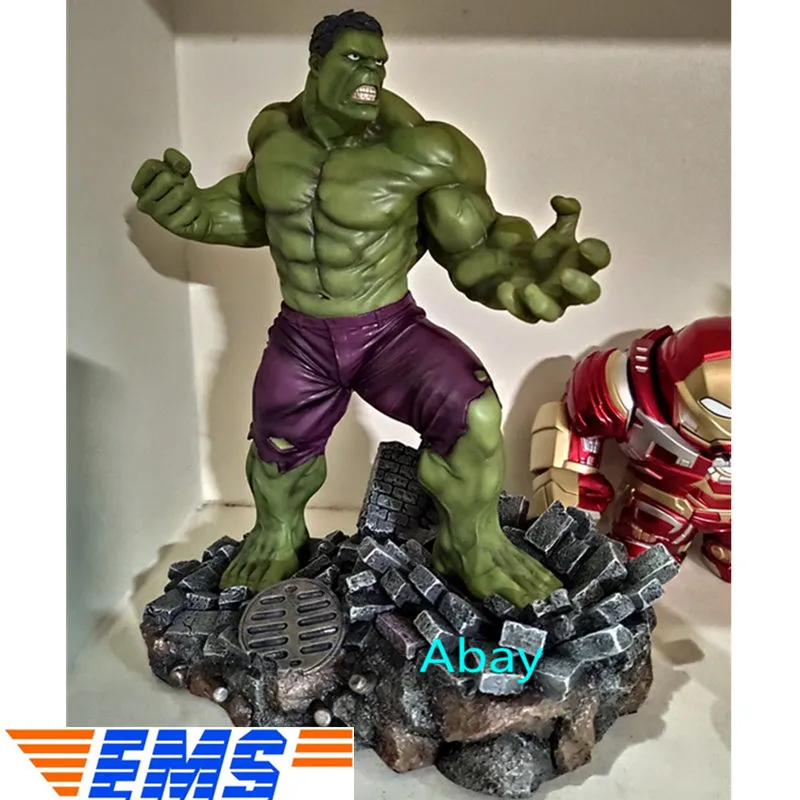 

3 Colors Avengers: Endgame GK Hulk Robert Bruce Banner Statue Superhero Decoration RESIN Action Figure Model Toy BOX 26CM J203