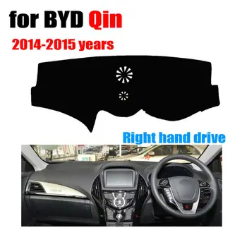 

FUWAYDA Car dashboard covers mat for BYD Qin 2014-2015 years Right hand drive dashmat pad dash cover auto dashboard accessories