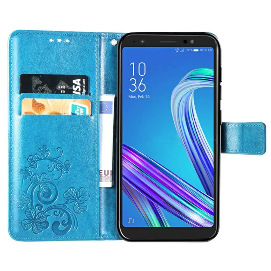 Чехол с откидной крышкой для Asus ZenFone Live L1 ZA550KL 5 3D чехол из искусственной кожи в