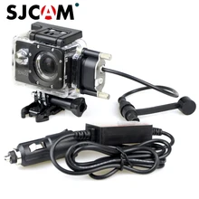 Оригинальная SJCAM аксессуары автомобильное зарядное устройство мотоцикла Водонепроницаемый чехол для спортивной экшн-камеры SJCAM SJ5000 серии SJ4000 серии зарядным футляром для Камера